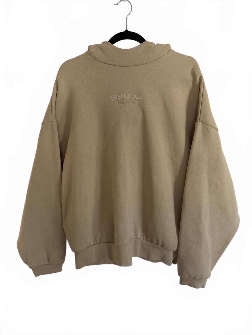 Fear of God Essentials Hoodie Sweatshirt Beige Tan Size M